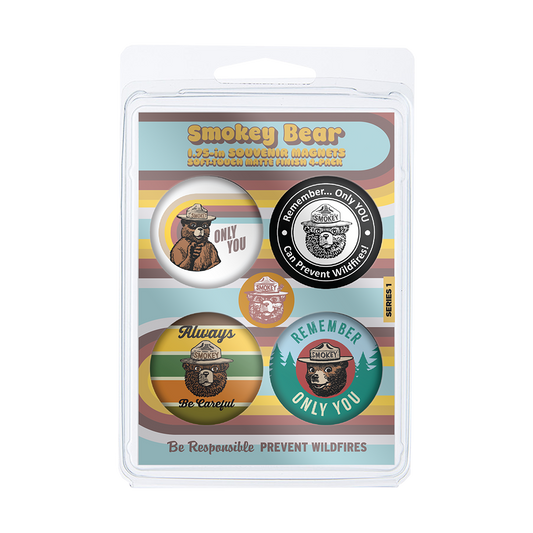 Smokey Bear 1.75-in Round Better Minis 4-Pack | Series 1 | Officially Licensed Smokey Bear