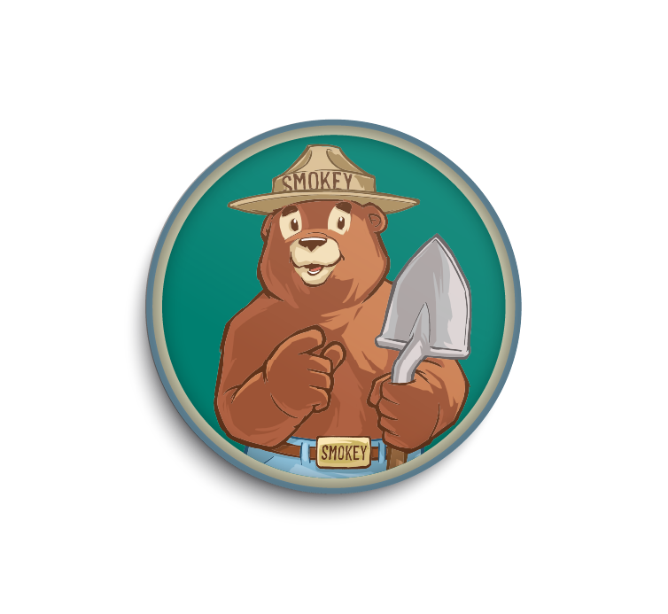 Smokey Bear 1.75-in Round Better Minis 4-Pack | Series 4 | Officially Licensed Smokey Bear
