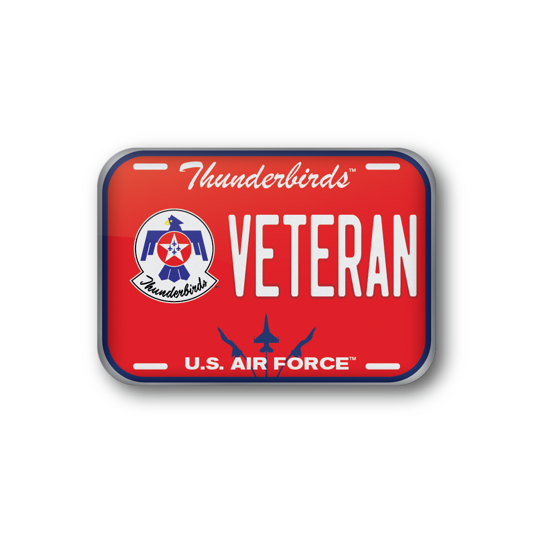 Thunderbirdsª License Plate - Veteran