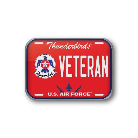Thunderbirdsª License Plate - Veteran