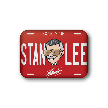 Stan Lee Red License Plate