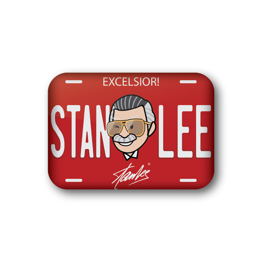 Stan Lee Red License Plate