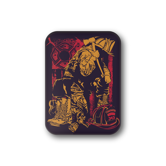Kneeling Firefighter