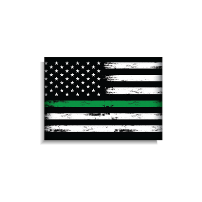 USA Green Stripe Flag